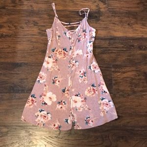 Pink floral dress